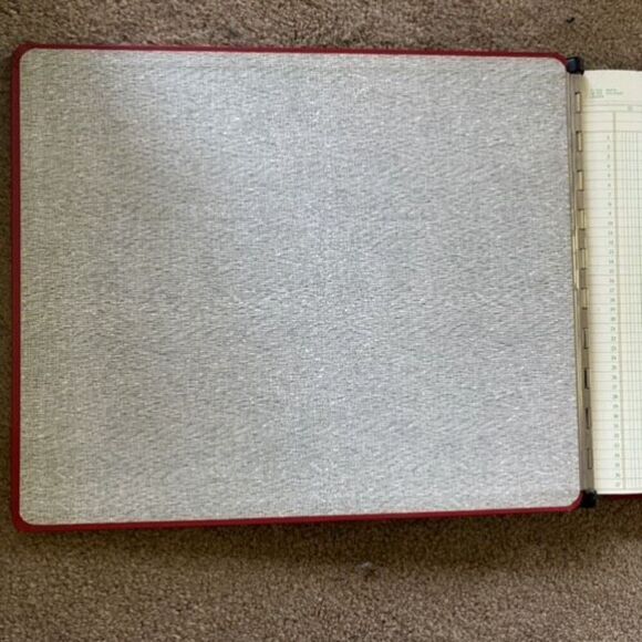 National Brand 94-583 Red Ledger Book - Picture 8 of 8